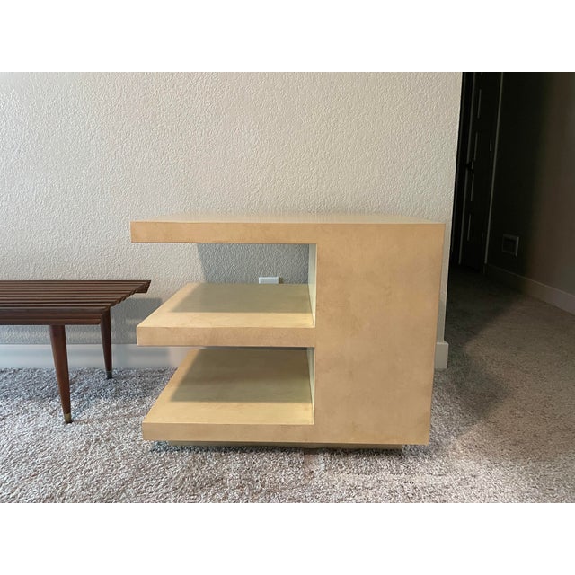 Mid-Century Modern Kreiss “E” End/Side Table, Attributed For Sale - Image 3 of 12