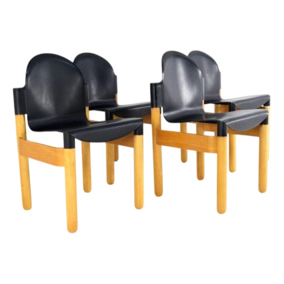 Flex Chairs by Gerd Lange for Thonet, 1980s, Set of 4 For Sale