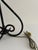 Spanish Revival Vintage Wrought Iron Scrollwork Table Lamp For Sale - Image 3 of 12
