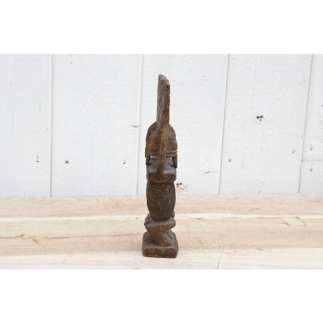19th Century Small African Double Sided Carved Figure For Sale - Image 5 of 8