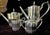 TIFFANY & CO PAUL REVERE Silverplate Tea Set. Introduced by Tiffany in the early 20th century as a tie-in to the...