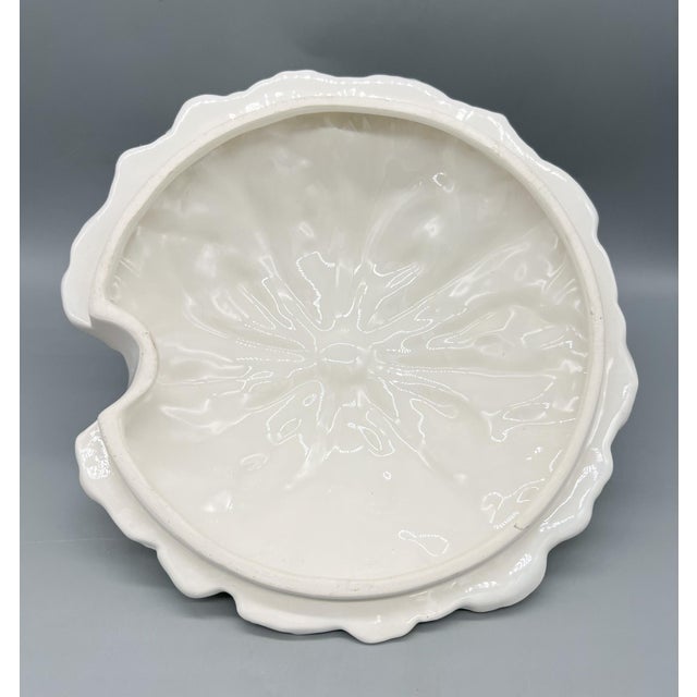 Mid-Century California Pottery White Cabbage Tureen With Underplate and Ladle - Hollywood Regency, Traditional, Grandmillennial For Sale - Image 12 of 16