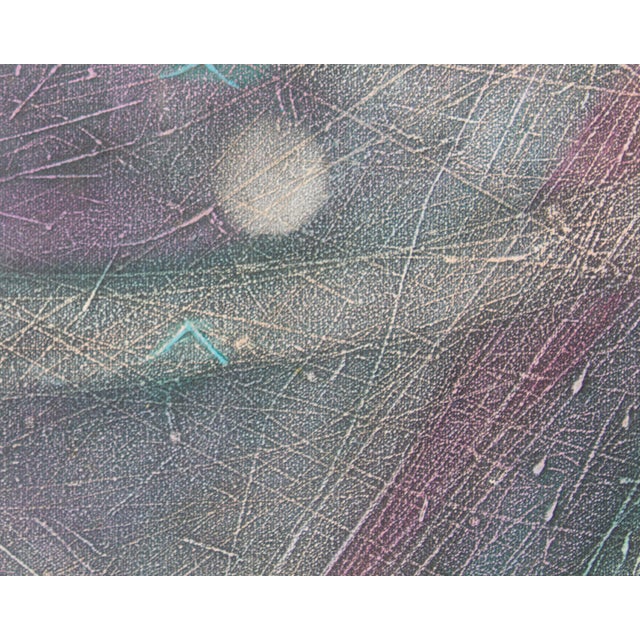 Abstract Oil on Canvas Painting by Anthony Louis Popcheff For Sale - Image 4 of 9