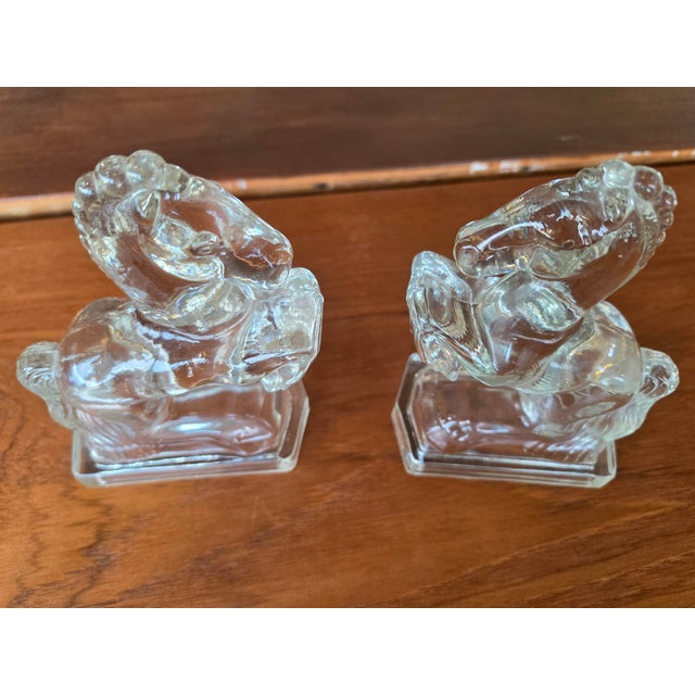 1970s Le Smith Pressed Glass Horse Bookends For Sale In Charleston - Image 6 of 14