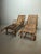 1940s Vintage Bamboo Wheeled Garden Lounge Chairs, 1930, Set of 2 For Sale - Image 5 of 13