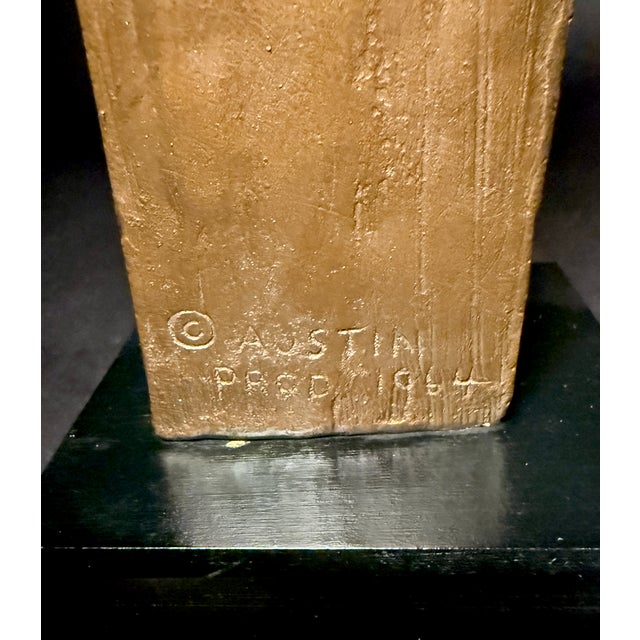 Sculpture Materials Austin Productions "Tête De Femme" Sculpture, 1964, After Modigliani For Sale - Image 7 of 7