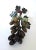 Polished to perfection - heavy green onyx Italian grape cluster with onyx leaves and supporting wire stand/legs....