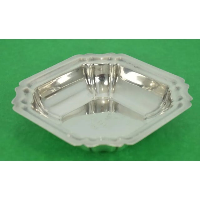 Art Deco 1988 Myopia Hunt Club FourBall Sterling Ashtray For Sale - Image 3 of 6