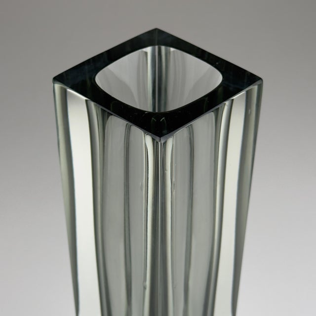 Sommerso Gray Murano Glass Vase, 1970s For Sale - Image 13 of 18