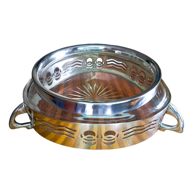 Vienna Seccession Silver-Plated Alpaca Jardiniere from Argentor, 1890s For Sale