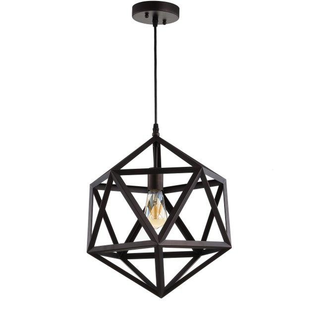 2020s Modern Geometric Pendant - Brass For Sale - Image 5 of 5