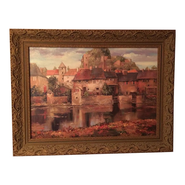 French Provincial Landscape Giclee La Seyne Sur Mer by Rover Duvall For Sale