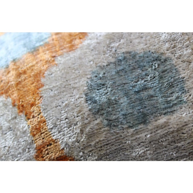 2020s Contemporary Decorative Accent Handmade Ikat Pillow For Sale - Image 5 of 10