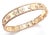 Van Cleef & Arpels Van Cleef & Arpels Perlee Diamond Clover Rose Gold Bangle Bracelet For Sale - Image 4 of 13