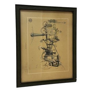 René Vincent, Berliet Illustration, London, 1907, Print on Paper For Sale
