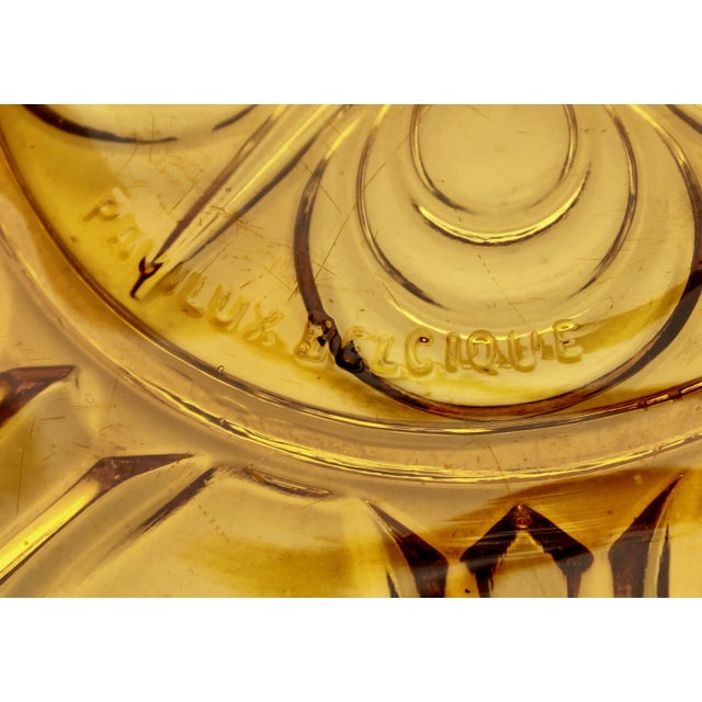 Metal Art Deco Pressed Glass Gateau Dish with Handle or Carrier in Wrought Iron For Sale - Image 7 of 8