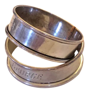 Pair of Sterling Napkin Rings