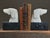 Italian Hand-Carved Alabaster Dog Bookends (Pair) Description: This pair of vintage Italian bookends showcases the skilled...