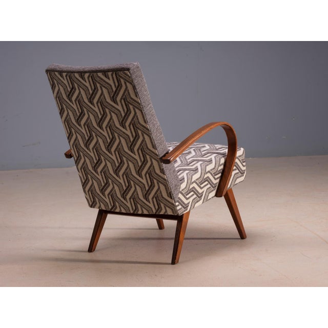 1950s Bentwood Lounge Chairs by Jaroslav Šmídek, Czechoslovakia, 1950s, Set of 2 For Sale - Image 5 of 9