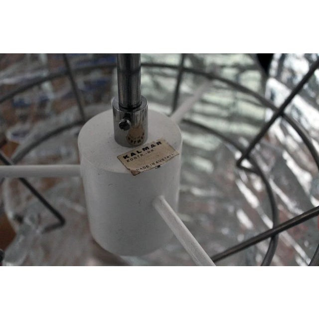 Metal Glass Pendant Lamp from Kalmar, 1960s For Sale - Image 7 of 10