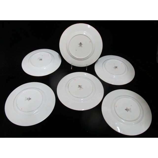 Ceramic Minton China Exotic Bird of Paradise & Flower Sinclair 10 1/4" Dinner Plate Set For Sale - Image 7 of 7