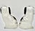 Mid 19th Century Staffordshire Flower Basket Spaniel Dogs, Pair, Black and White England 19th Century For Sale - Image 5 of 17