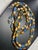 1990s 1990s Stefanie Wolf 60” Very Long Artisan Strand "Picasso" Finish Rectangular Glass Tile Bead Necklace For Sale - Image 5 of 5
