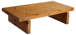 Mid-Century Rectangular Pine Coffee Table attributed to Roland Wilhelmsson, Ågasta, 1969