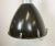 Large Industrial Black Enamel Factory Ceiling Lamp with Glass Cover from Elektrosvit, 1960s For Sale - Image 4 of 14
