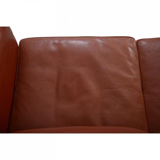 2213 3-Seater Sofa in Cognac Leather by Børge Mogensen, 1997 For Sale - Image 10 of 18