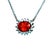 Traditional Natural Sapphire Diamond Halo Pendant with Chain 14k Gold Certified For Sale - Image 3 of 7