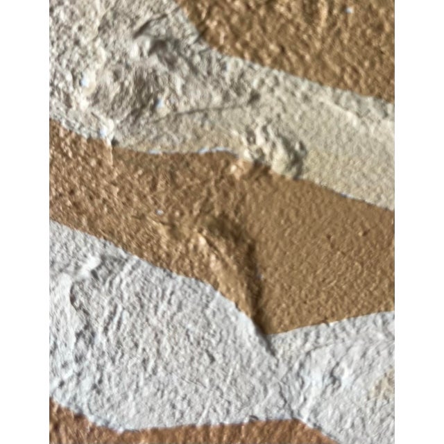 Original minimalist abstract painting on stretched cotton canvas. Framed in a solid wood locally crafted frame. The...
