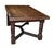 Handsome English Jacobean Revival refectory table crafted from solid oak Rectangular moulded top fitted with two pull-out...