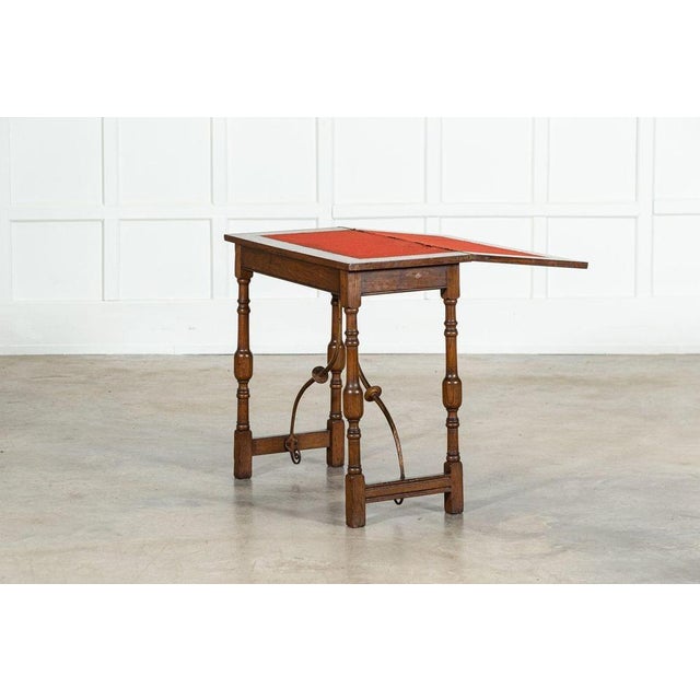 Spanish Oak Card Hall Table, 1900 For Sale - Image 17 of 18