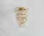 1960s French-Style Custom Crystal Cascade Flush Mount Chandelier A striking 1960s French-inspired crystal chandelier...