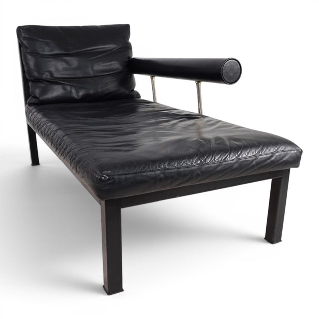 Antonio Citterio Baisity Chaise Longue in Leather by Antonio Citterio for B&B Italia / C&B Italia, 1980s For Sale - Image 4 of 18