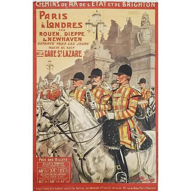 Original Railways Poster after Maurice Toussaint, 1900 For Sale - Image 7 of 7