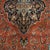 Antique Farahan Sarouk Rug, Handmade Oriental Rug, Rusty Red Navy Blue Very Fine For Sale - Image 4 of 18