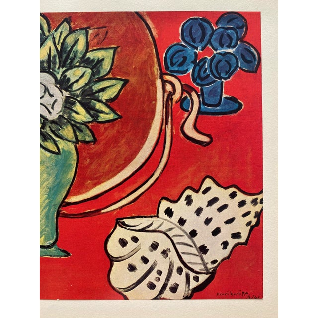 Henri Matisse Henri Matisse Vintage 1958 Fine Art Lithograph Print " Still Life With Magnolias " 1941 For Sale - Image 4 of 12