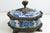 Maitland - Smith Vintage Maitland-Smith Blue and White Porcelain Box With Brass Hand Painted Floral Details For Sale - Image 4 of 13