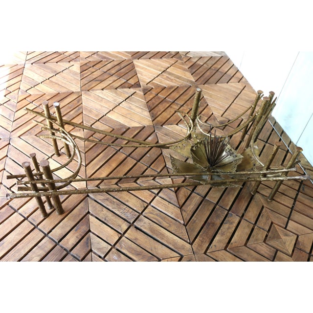 Mid-Century Modern Brutalist Lotus Coffee Table, Circa 1960s For Sale - Image 17 of 18