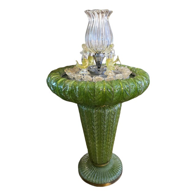 Large Murano Glass Light Fountain, Italy, 1950s For Sale