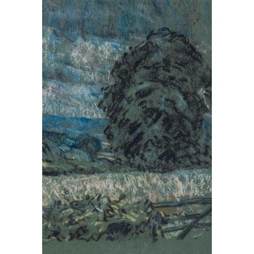 Rustic Walter Durac Barnett, The Chilterns, Pastel on Paper, Early 1900s For Sale - Image 3 of 8