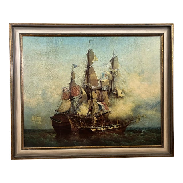 X-Large Vintage European Wood Frame From the Early 1970s For Sale