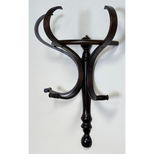 Thonet Vintage Bentwood Thonet Style Coat Hat Wall Hook For Sale - Image 4 of 6