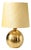 Ball-Shaped Gold Ceramic Table Lamp by Aldo Londi for Bitossi, 1970s For Sale