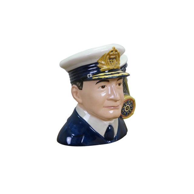 Realism Royal Doulton Admiral David Beatty Military Navy Toby Character Jug For Sale - Image 3 of 13