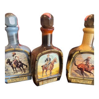 Legendary 1979 Beam's Choice Frederic Remington Collector's Edition Volume XV Trio - Set of 3 For Sale