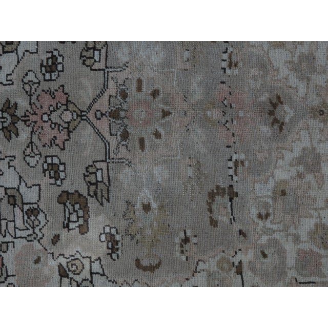 1960s 1960s Vintage Turkish Oushak Rug - 6′5″ × 10′8″ For Sale - Image 5 of 7