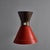 1960s Large Red and Grey Diabolo Articulating Wall Lamp Attributed to Pierre Guariche For Sale - Image 10 of 18